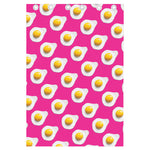 Pink Fried Eggs Pattern Print Curtain