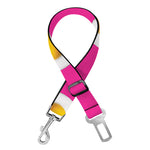 Pink Fried Eggs Pattern Print Dog Seat Belt