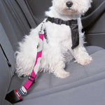 Pink Fried Eggs Pattern Print Dog Seat Belt