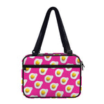 Pink Fried Eggs Pattern Print Double Strap Bible Bag
