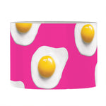 Pink Fried Eggs Pattern Print Drum Lamp Shade