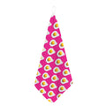 Pink Fried Eggs Pattern Print Hand Towel