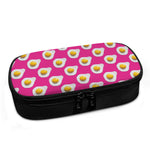 Pink Fried Eggs Pattern Print Insulin Cooler Travel Case