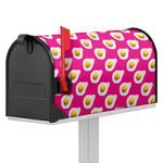 Pink Fried Eggs Pattern Print Mailbox Cover
