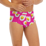 Pink Fried Eggs Pattern Print Men's Briefs