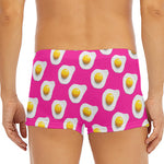 Pink Fried Eggs Pattern Print Men's Short Boxer Briefs