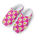 Pink Fried Eggs Pattern Print Mesh Casual Shoes