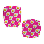 Pink Fried Eggs Pattern Print Office Chair Cover