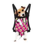 Pink Fried Eggs Pattern Print Pet Carrier Backpack