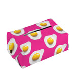 Pink Fried Eggs Pattern Print Rectangle Tissue Box Cover