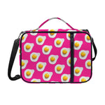 Pink Fried Eggs Pattern Print Shoulder Strap Bible Bag