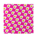 Pink Fried Eggs Pattern Print Silk Bandana