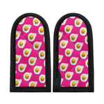 Pink Fried Eggs Pattern Print Skillet Handle Cover
