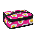 Pink Fried Eggs Pattern Print Small Lunch Bag