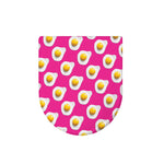 Pink Fried Eggs Pattern Print Toilet Lid Cover