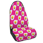 Pink Fried Eggs Pattern Print Waterproof Car Seat Cover