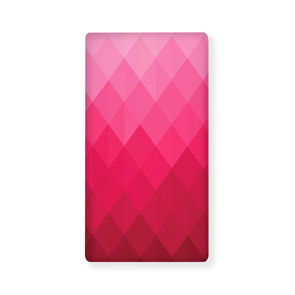 Pink Geometric Square Pattern Print Baby Crib Sheet