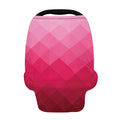 Pink Geometric Square Pattern Print Baby Seat Cover