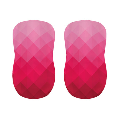Pink Geometric Square Pattern Print Bar Stool Covers