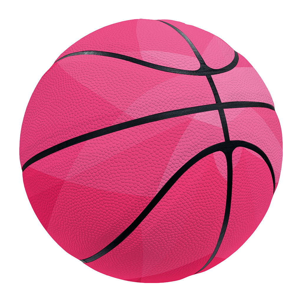 Pink Geometric Square Pattern Print Basketball