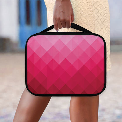 Pink Geometric Square Pattern Print Classic Bible Case