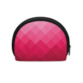 Pink Geometric Square Pattern Print Coin Purse
