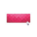 Pink Geometric Square Pattern Print Extended Mouse Pad