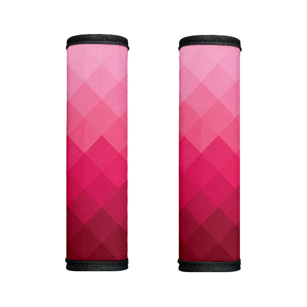 Pink Geometric Square Pattern Print Handle Covers