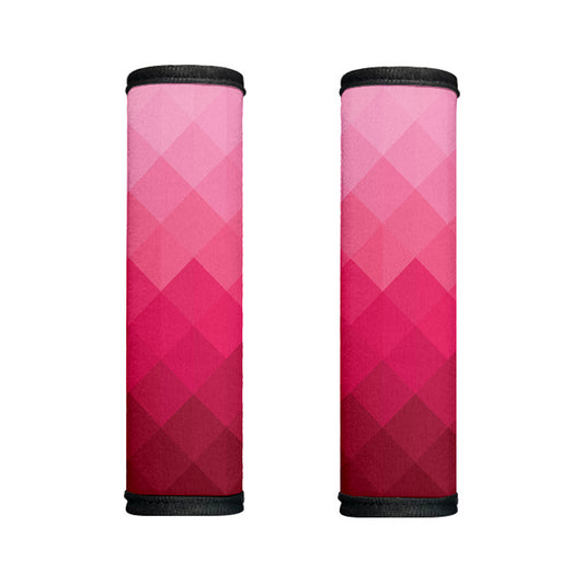 Pink Geometric Square Pattern Print Handle Covers