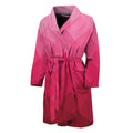 Pink Geometric Square Pattern Print Men's Bathrobe