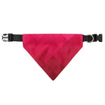 Pink Geometric Square Pattern Print Over The Collar Dog Bandana