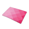 Pink Geometric Square Pattern Print Pet Cooling Mat Cover