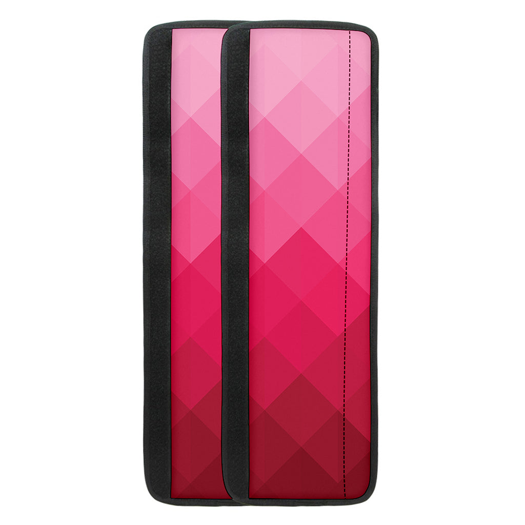 Pink Geometric Square Pattern Print Refrigerator Handle Covers
