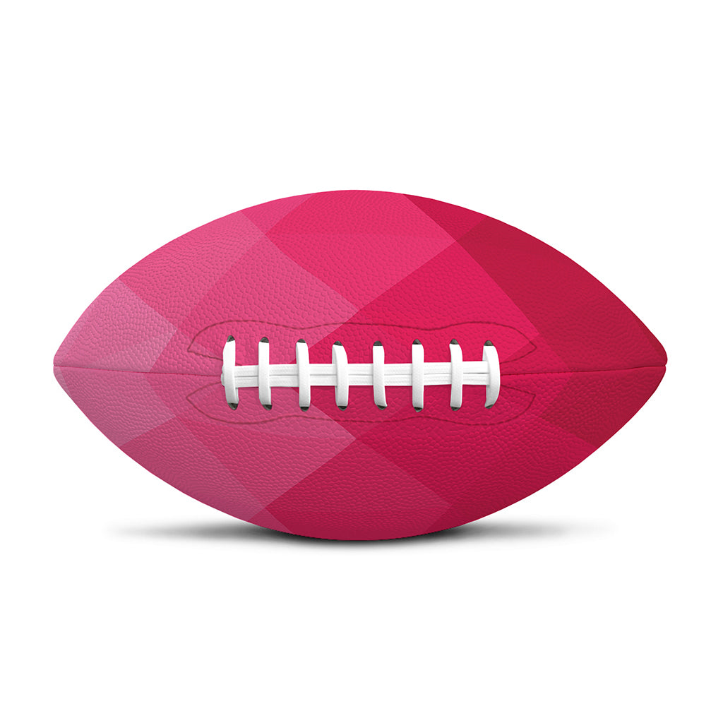 Pink Geometric Square Pattern Print Rugby Ball