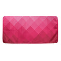 Pink Geometric Square Pattern Print Towel