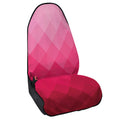 Pink Geometric Square Pattern Print Waterproof Car Seat Cover
