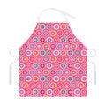 Pink Girly Flower Pattern Print Adjustable Apron