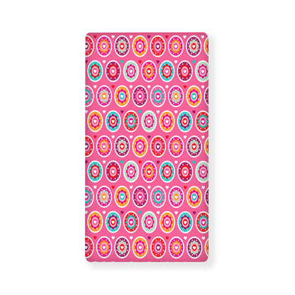 Pink Girly Flower Pattern Print Baby Crib Sheet