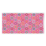 Pink Girly Flower Pattern Print Beach Towel