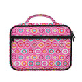 Pink Girly Flower Pattern Print Briefcase Bible Bag