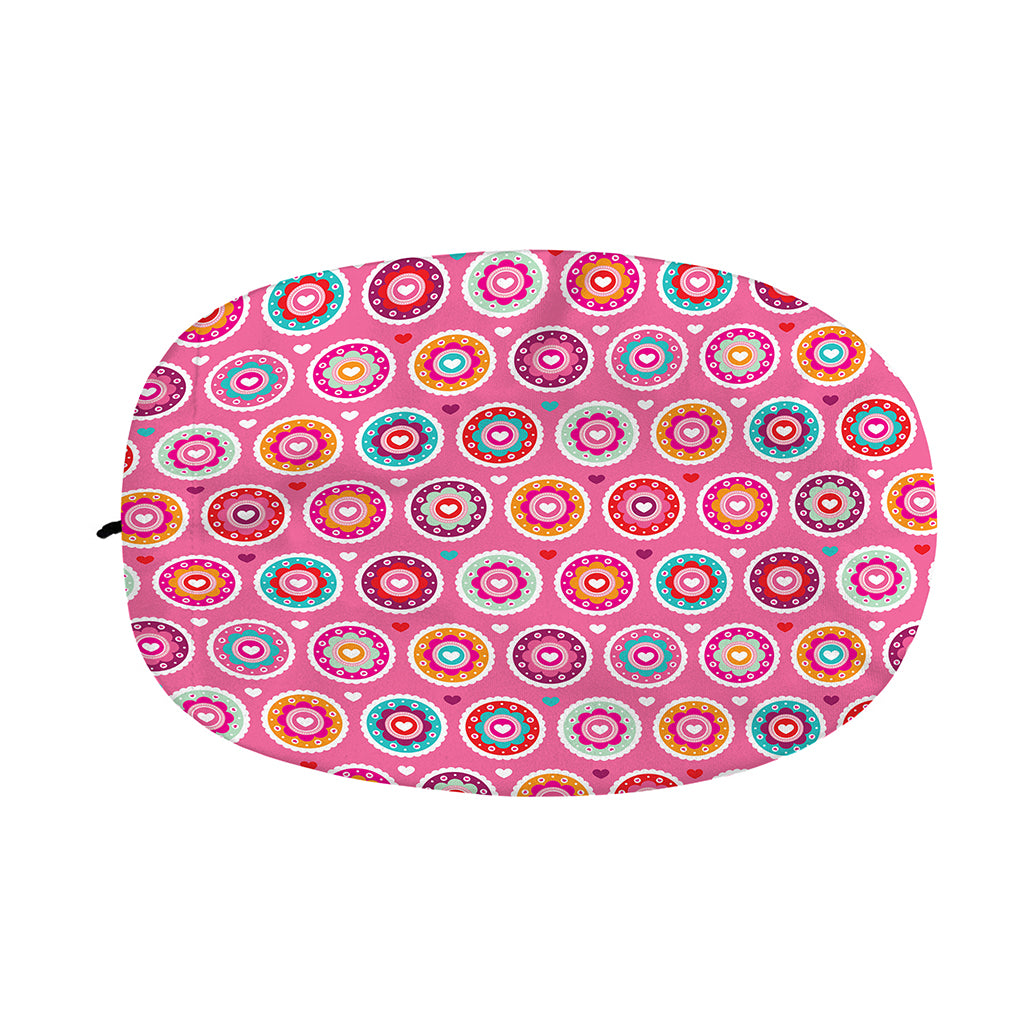 Pink Girly Flower Pattern Print Car Side Mirror Covers