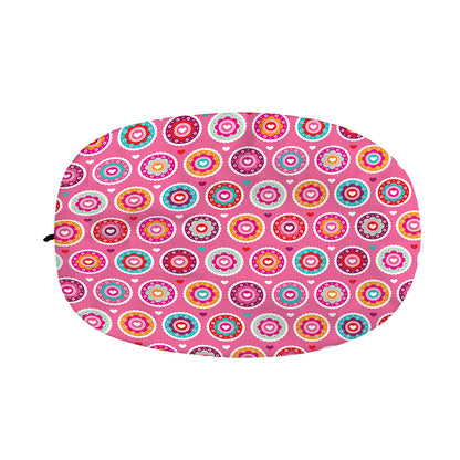 Pink Girly Flower Pattern Print Car Side Mirror Covers