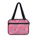Pink Girly Flower Pattern Print Double Strap Bible Bag
