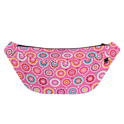 Pink Girly Flower Pattern Print Fanny Pack