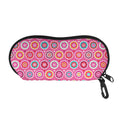 Pink Girly Flower Pattern Print Glasses Case