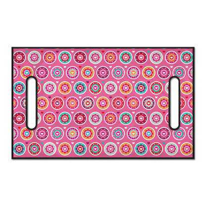 Pink Girly Flower Pattern Print Golf Cart Seat Cover