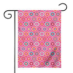 Pink Girly Flower Pattern Print House Flag