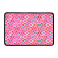 Pink Girly Flower Pattern Print Kitchen Mat