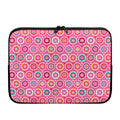 Pink Girly Flower Pattern Print Laptop Sleeve