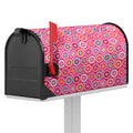 Pink Girly Flower Pattern Print Mailbox Cover
